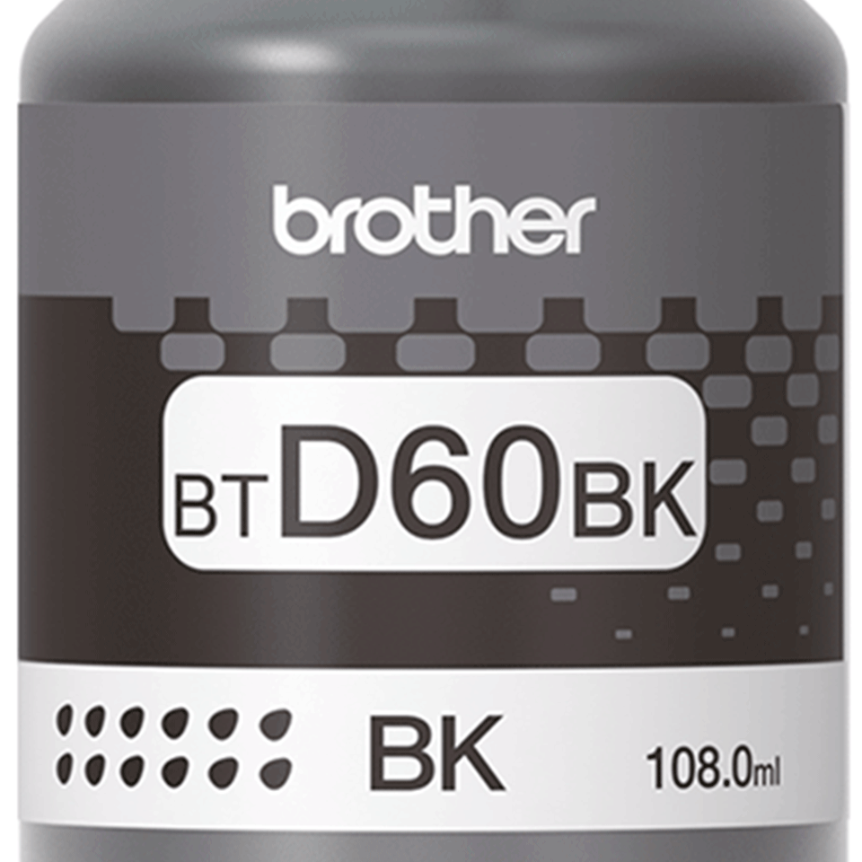 BTD60BK Flacon de cerneală neagră, originală Brother, de mare capacitate 3